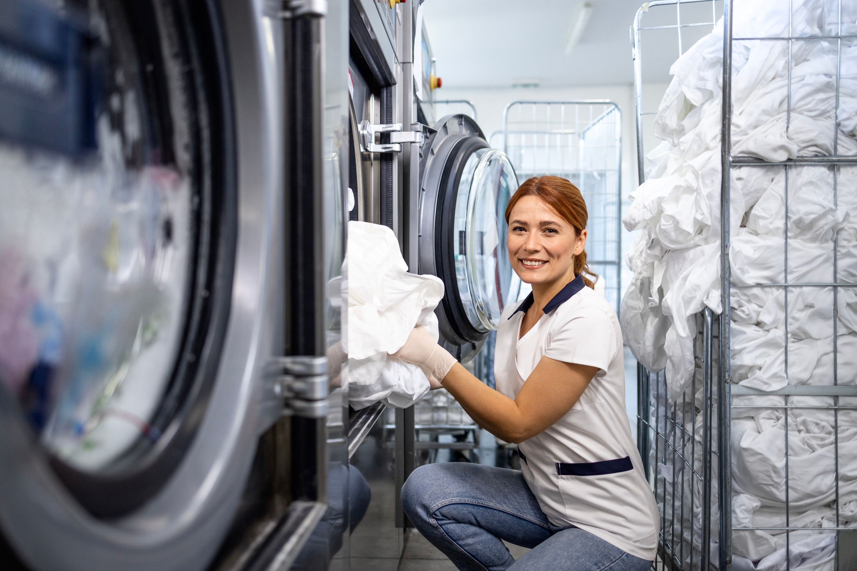 Laundry Worker Shutterstock 2588385371